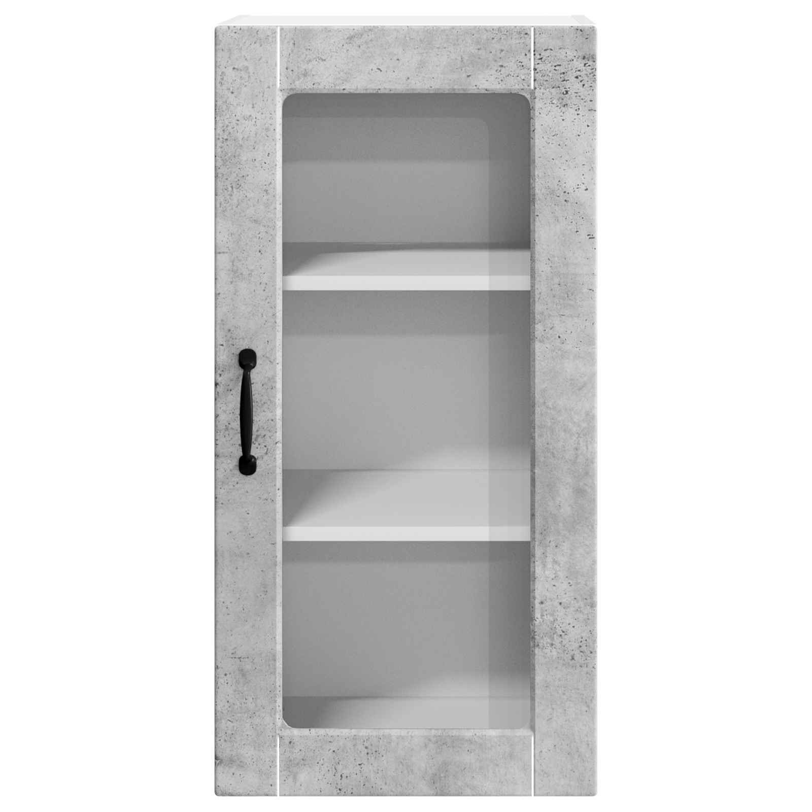 Virtuvės sieninė spintelė 2 pcs Betono pilka 40 x 31 x 80 cm