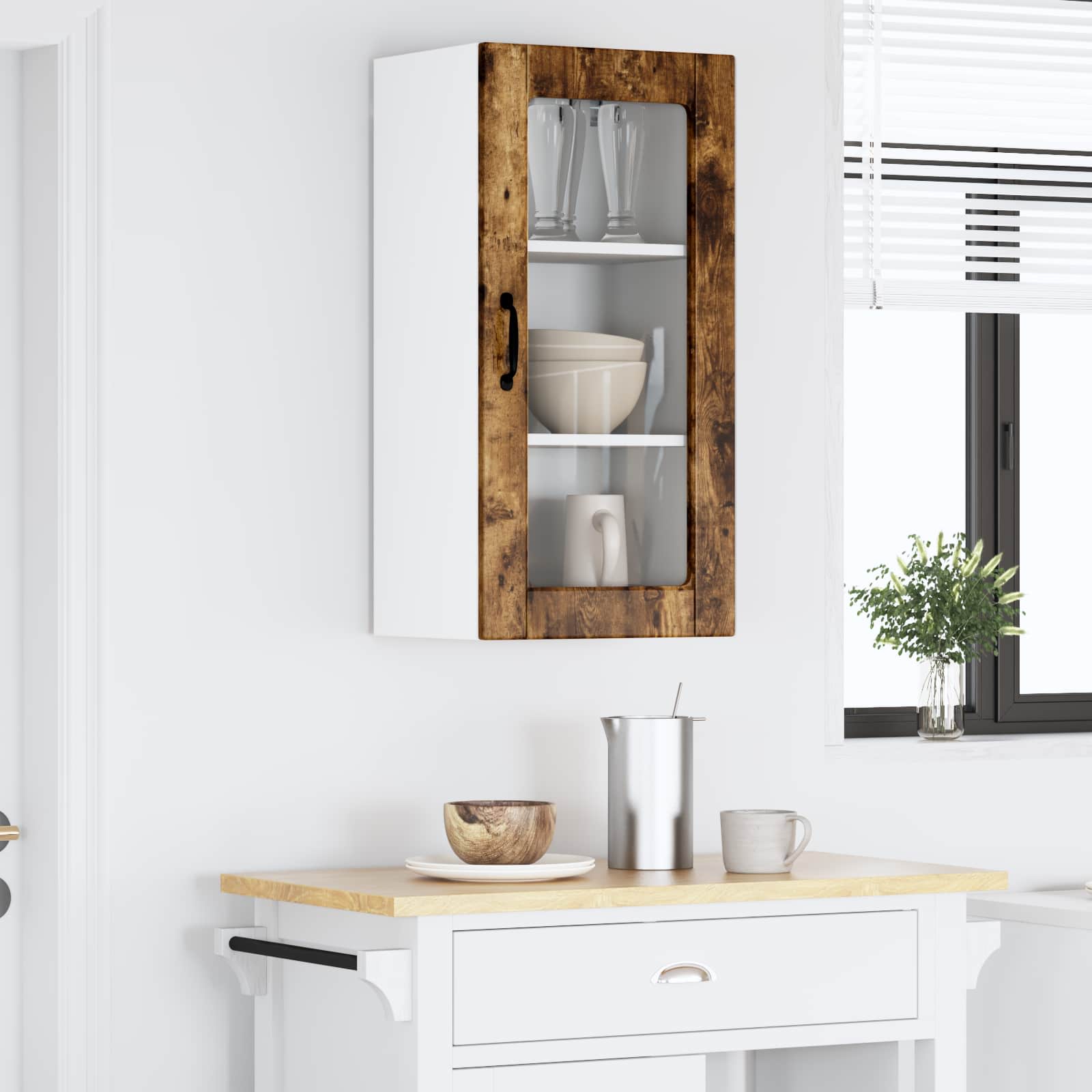 Virtuves sienas skapis Kūpināts ozols 40 x 31 x 80 cm