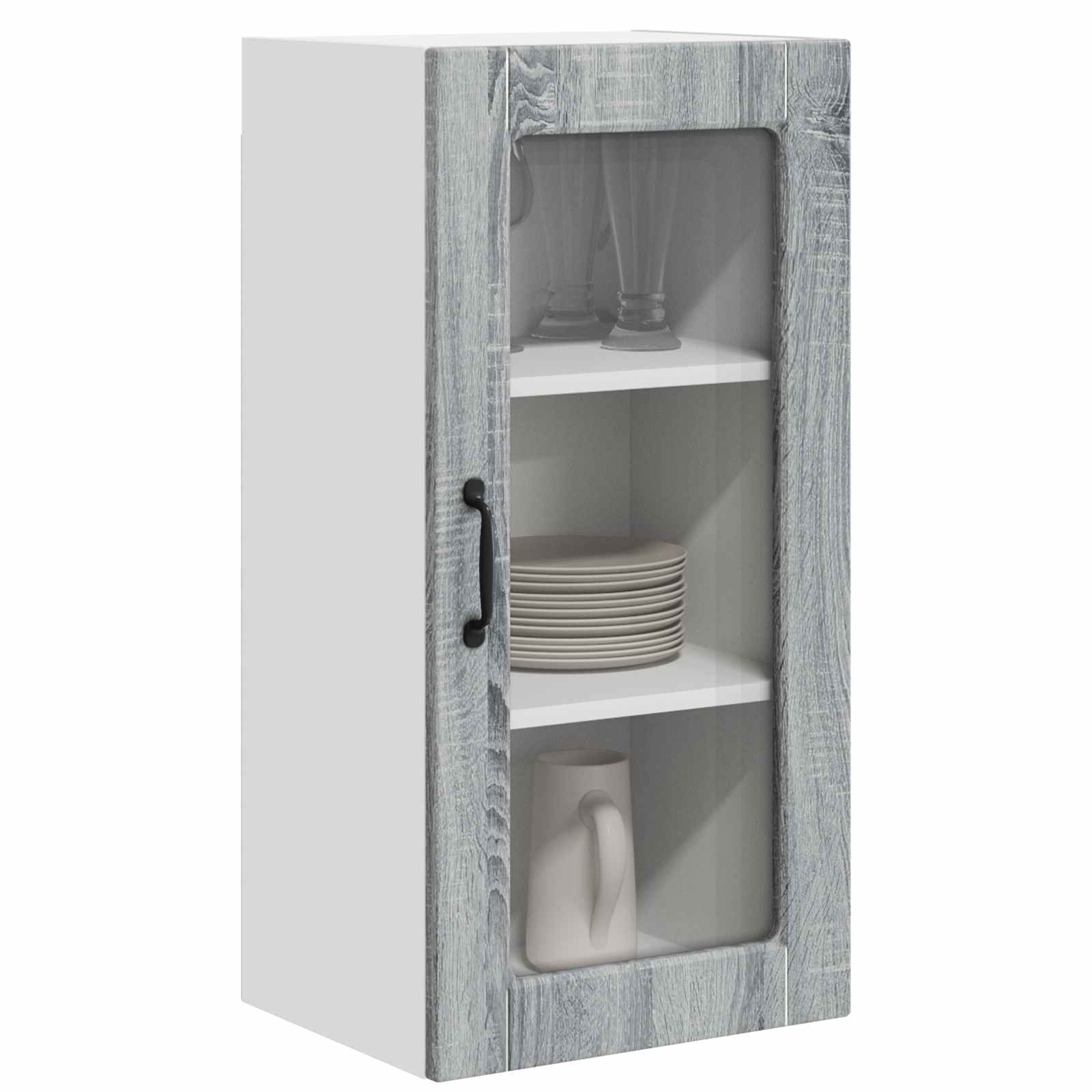 Kitchen wall cabinet 2 pcs Grey Sonoma 40 x 31 x 80 cm