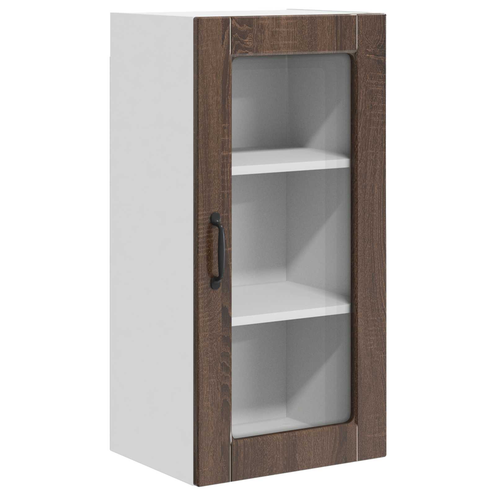 Virtuvės sieninė spintelė 2 pcs Rudas ąžuolas 40 x 31 x 80 cm