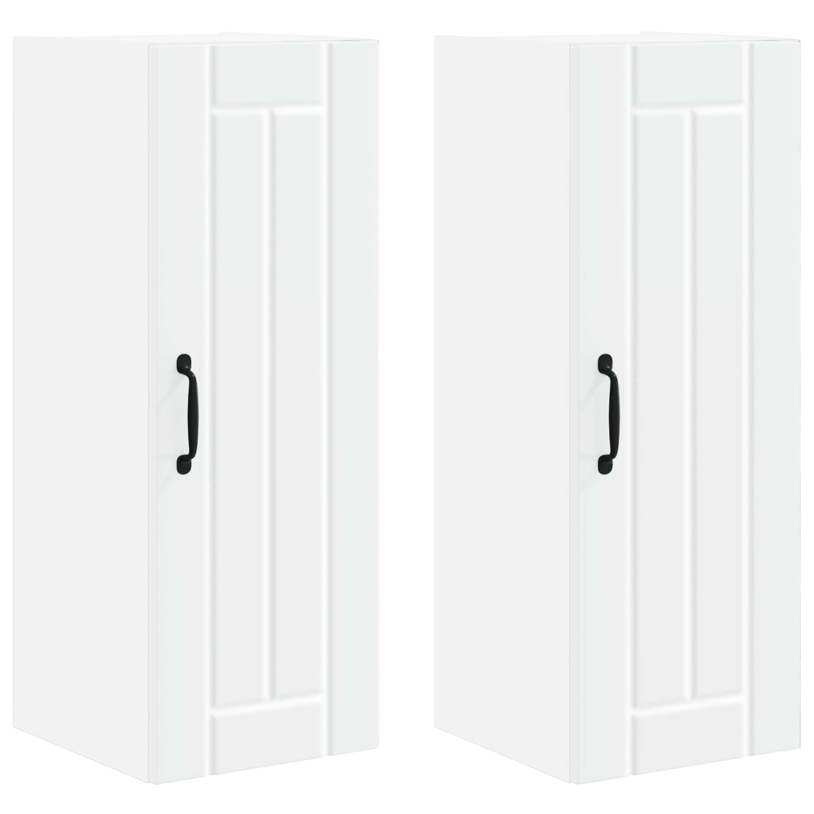 Virtuves sienas skapis 2 gab. Balts 30 x 31 x 80 cm