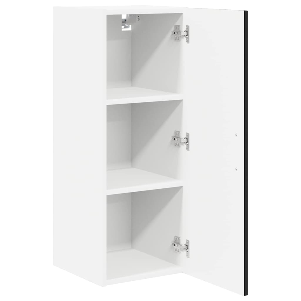 Virtuvės sieninė spintelė 2 pcs Juoda 30 x 31 x 80 cm