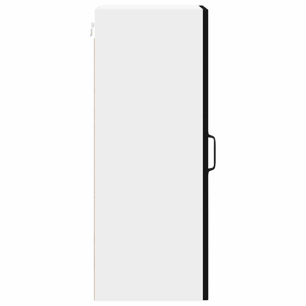 Virtuvės sieninė spintelė 2 pcs Juoda 30 x 31 x 80 cm