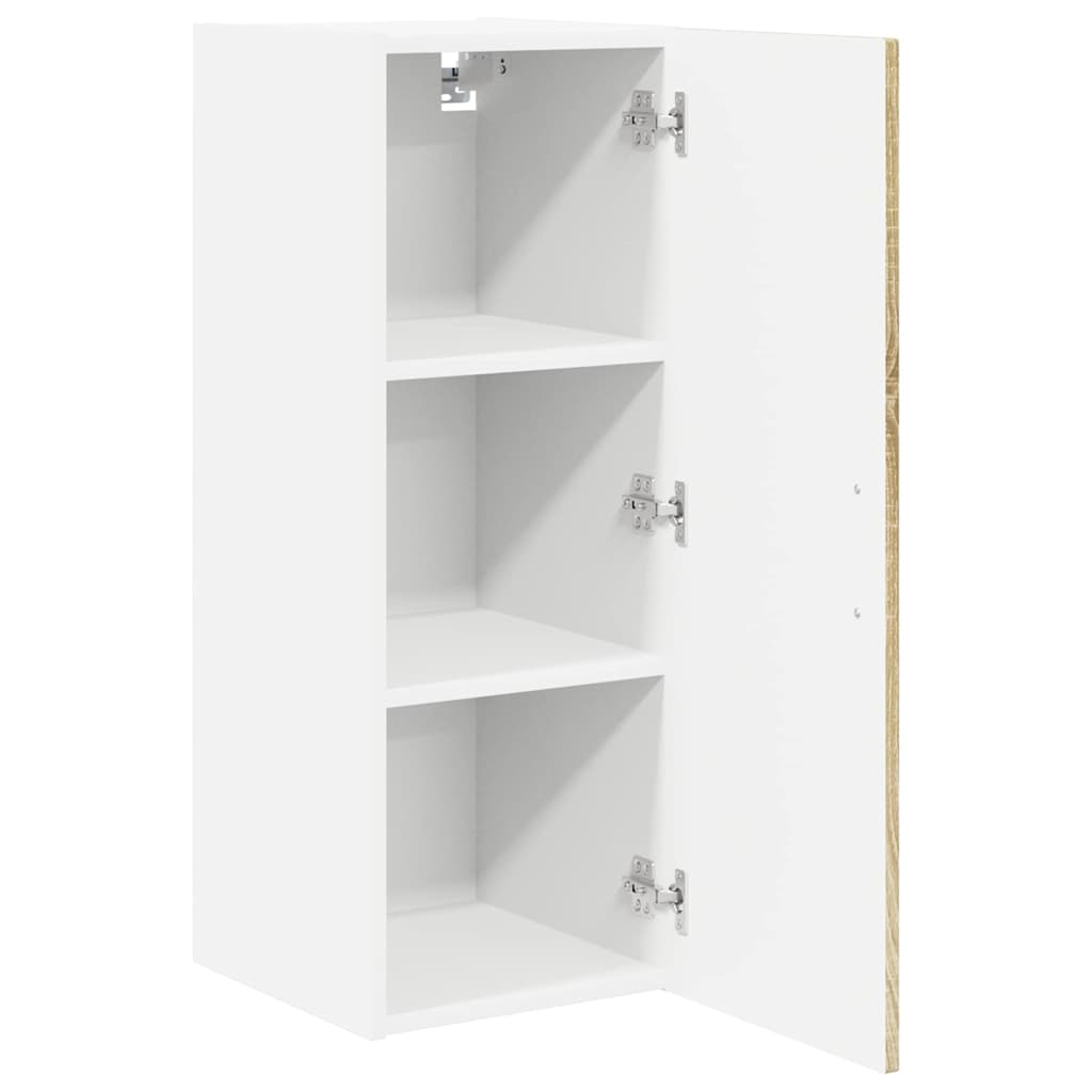 Virtuvės sieninė spintelė 2 pcs Sonoma ąžuolas 30 x 31 x 80 cm