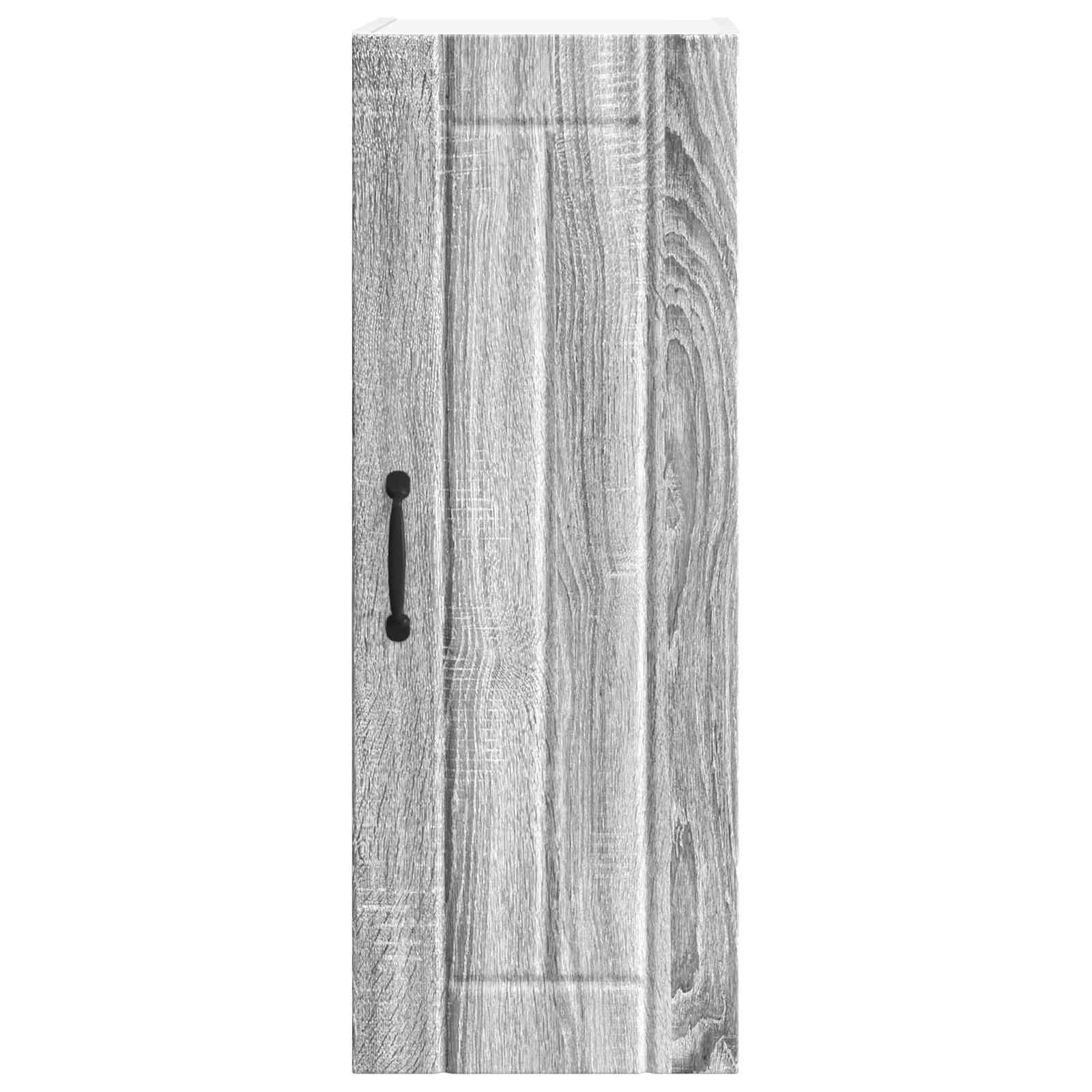 Virtuvės sieninė spintelė 2 pcs Pilkas Sonoma 30 x 31 x 80 cm