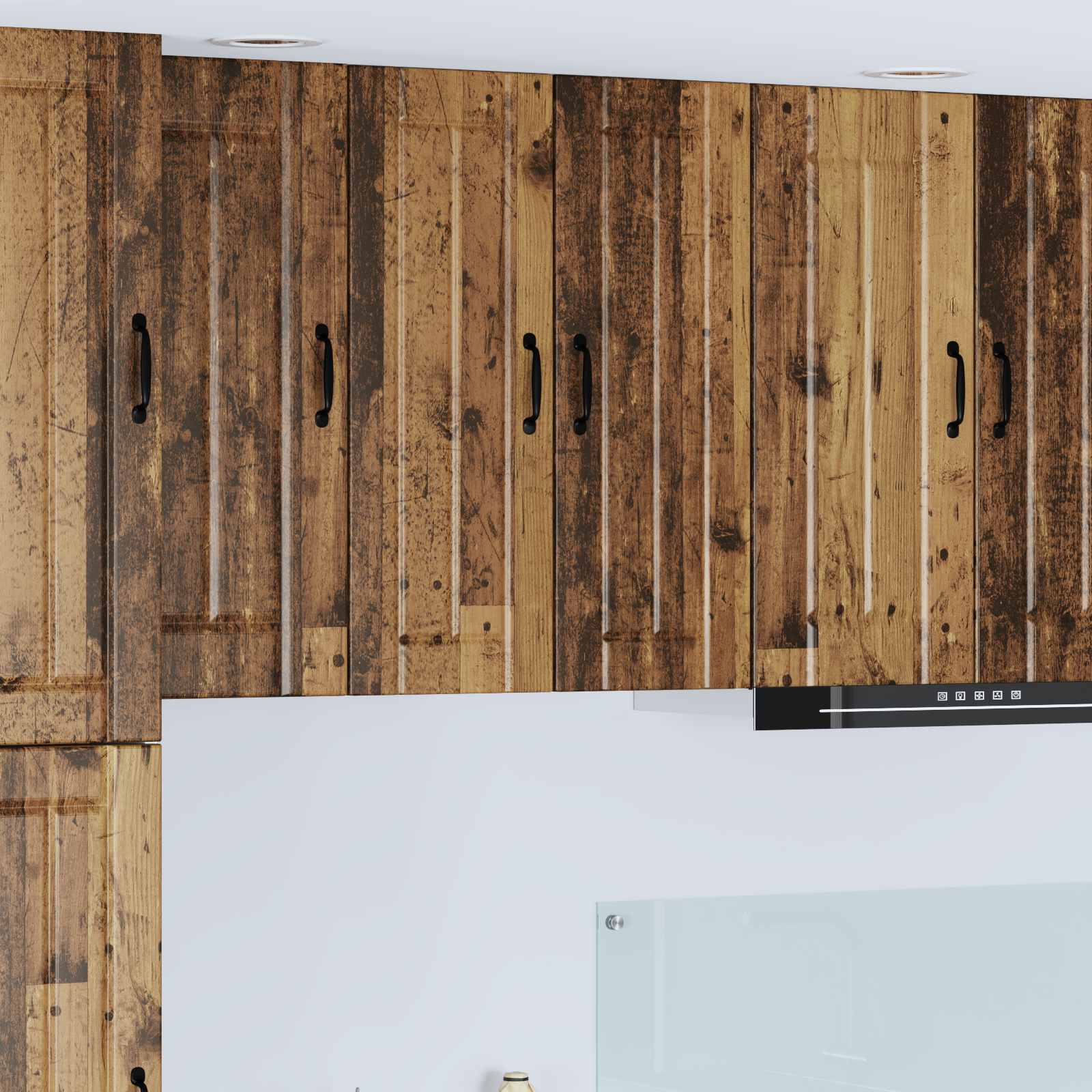 Wall Kitchen Cabinet 2 pcs Antique Wood 30 x 31 x 80 cm