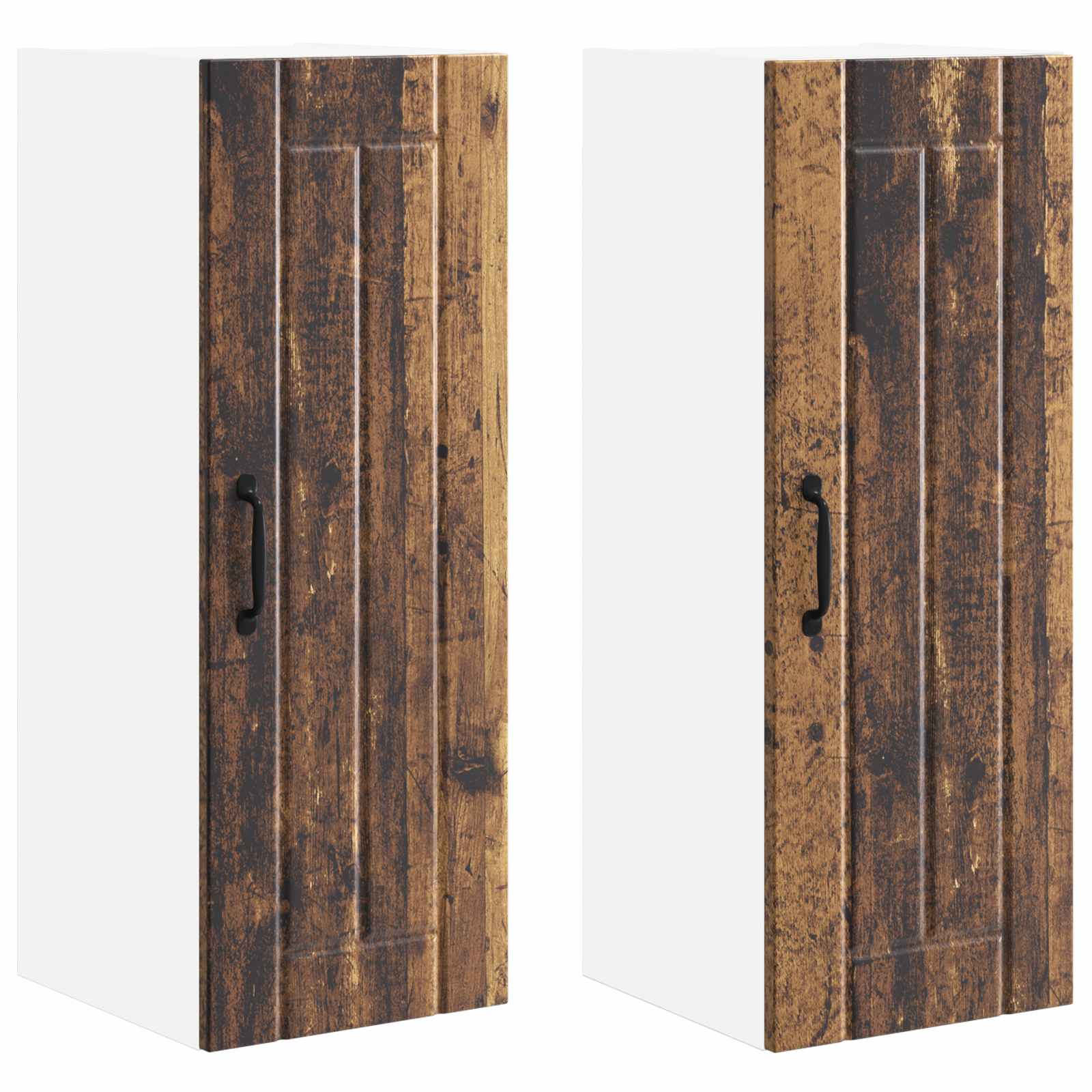 Wall Kitchen Cabinet 2 pcs Antique Wood 30 x 31 x 80 cm