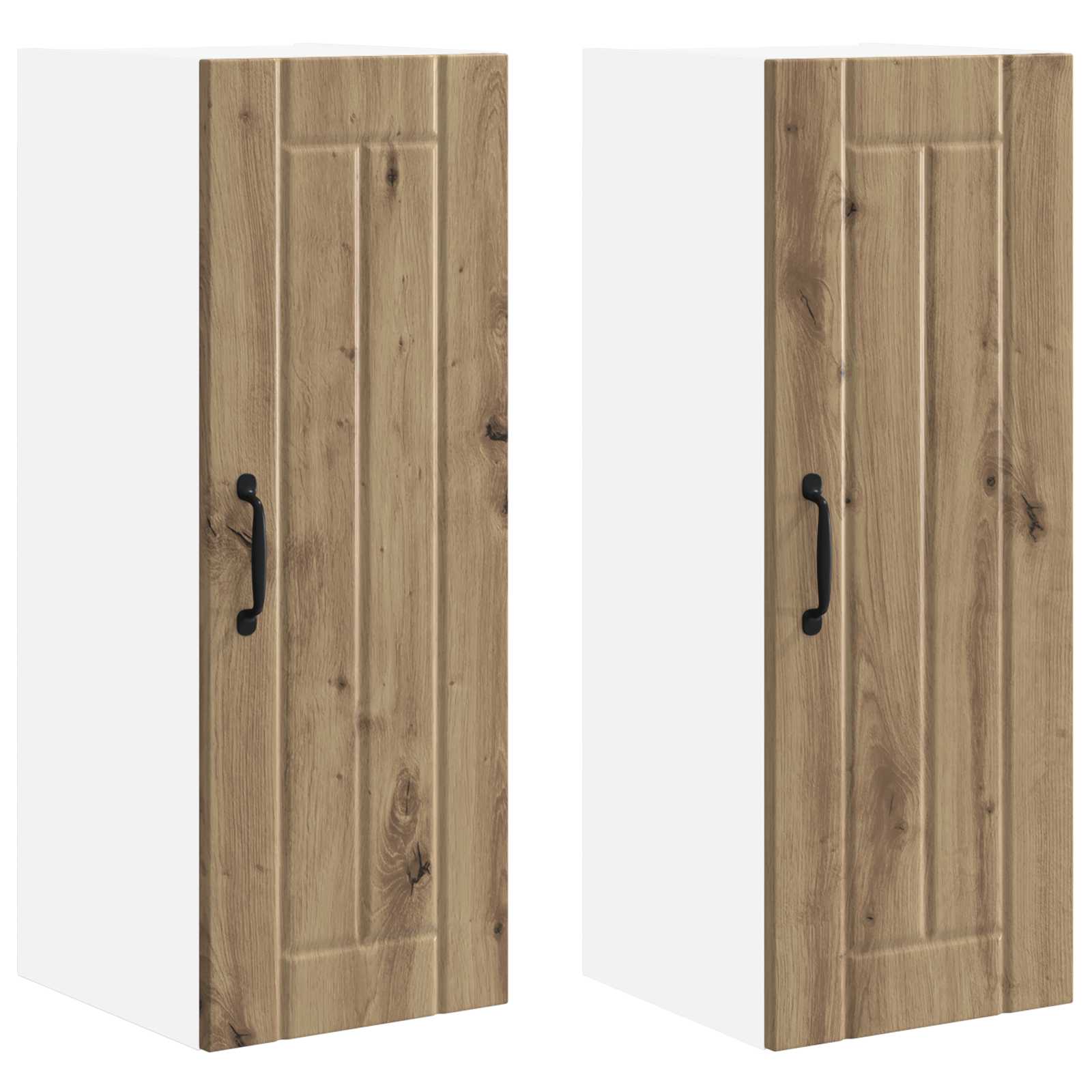 Virtuvės sieninė spintelė su lentyna 2 pcs Amatininkų ąžuolas
