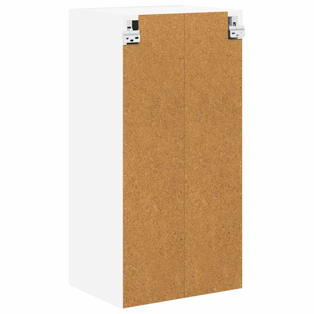 Kitchen wall cabinet with shelf High gloss white