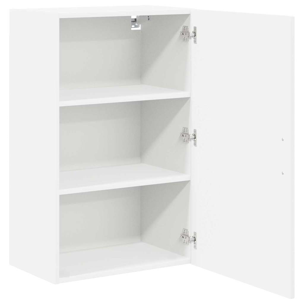 Virtuves sienas skapis ar plauktu, balts, 50 x 31 x 80 cm