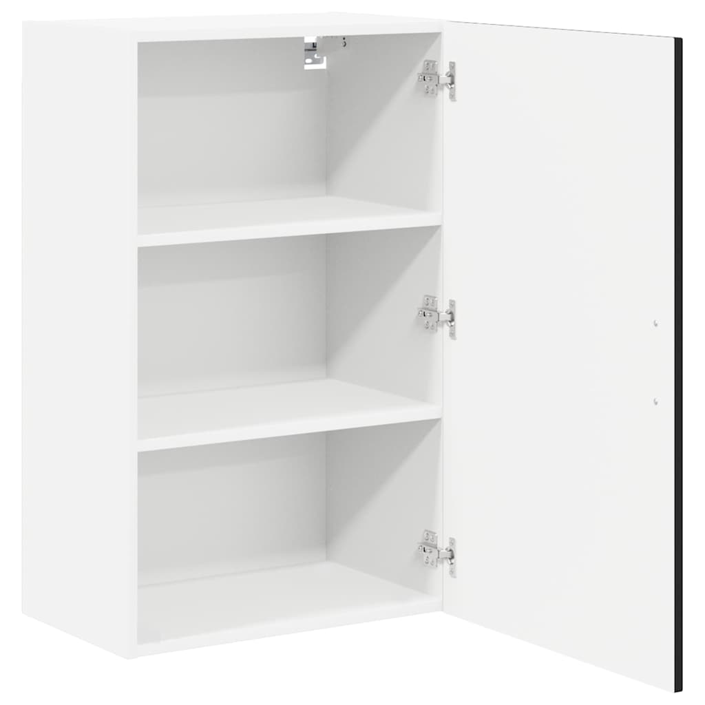 Virtuves sienas skapis ar plauktu melns 50 x 31 x 80 cm