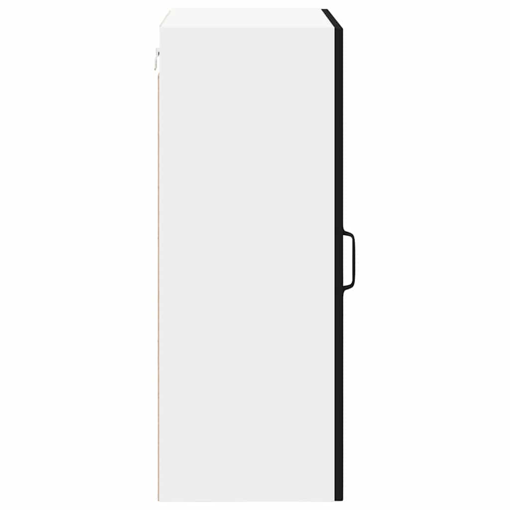 Virtuves sienas skapis ar plauktu melns 50 x 31 x 80 cm