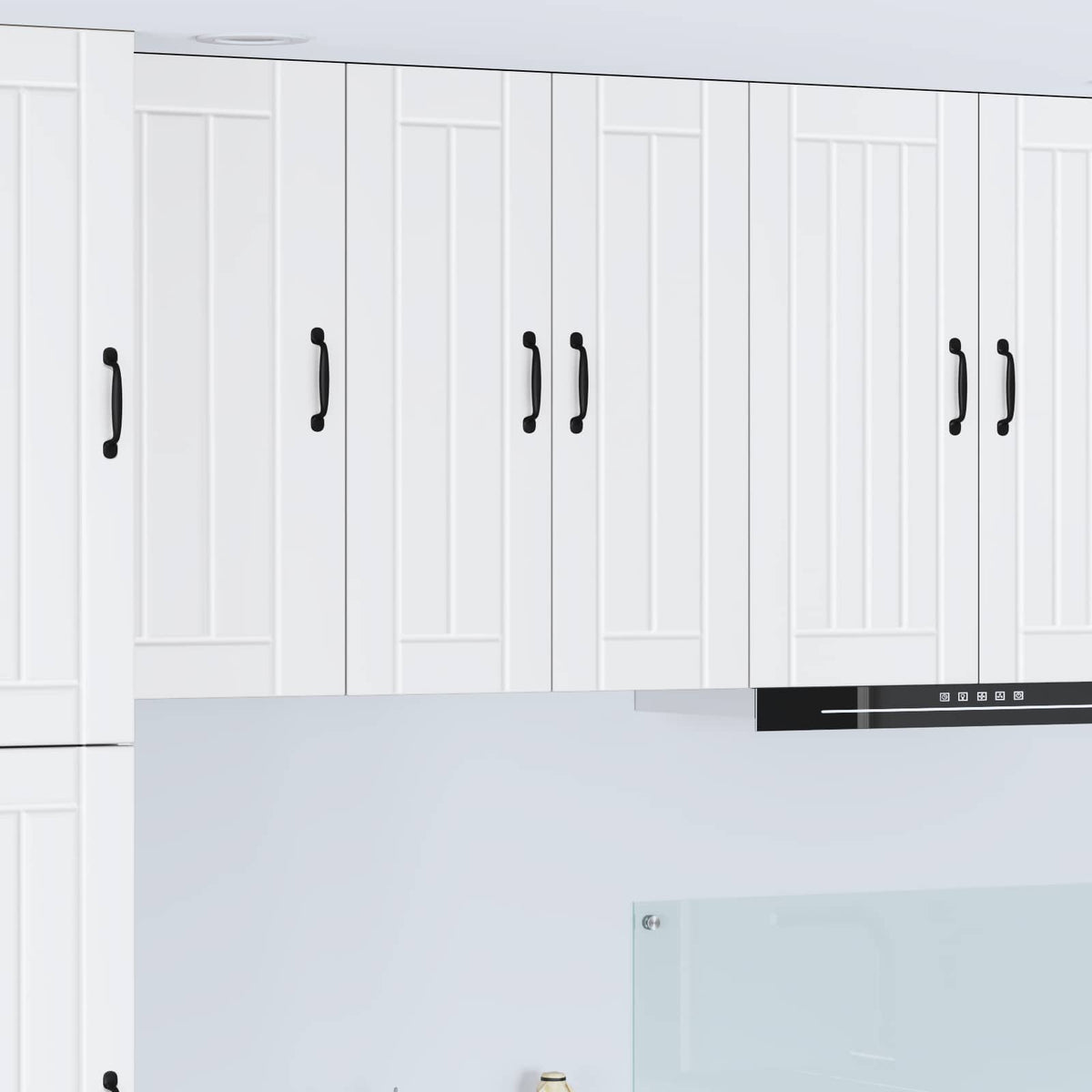Sieninis stiklinis kabinetas LUCCA Balta 60 x 31 x 80 cm