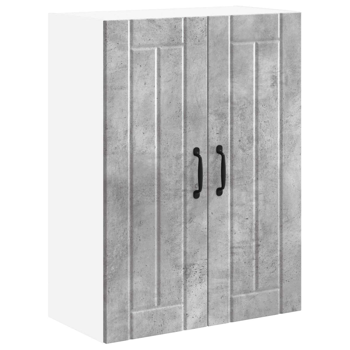 Sieninis stiklinis kabinetas LUCCA Betono pilka 60 x 31 x 80 cm