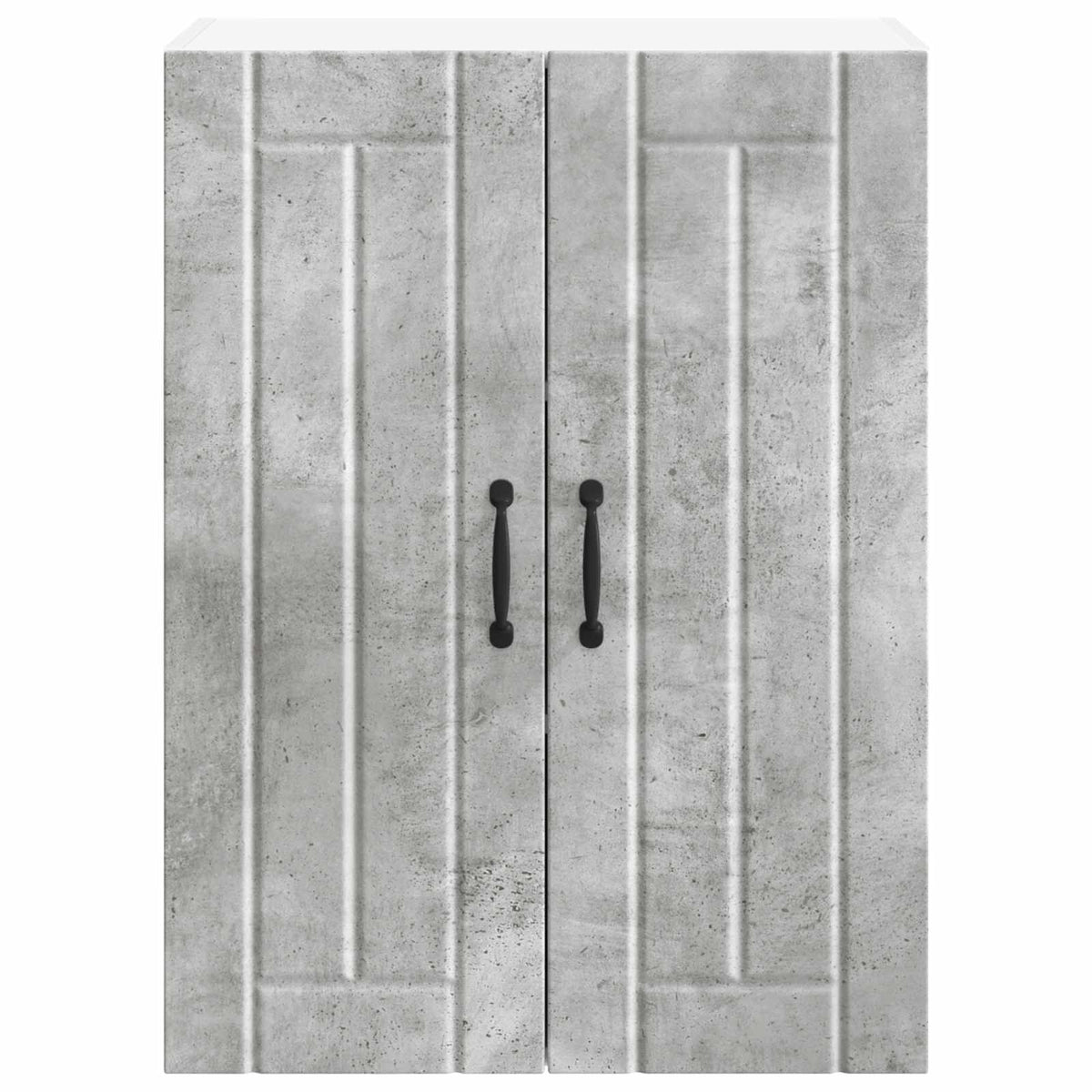Sieninis stiklinis kabinetas LUCCA Betono pilka 60 x 31 x 80 cm