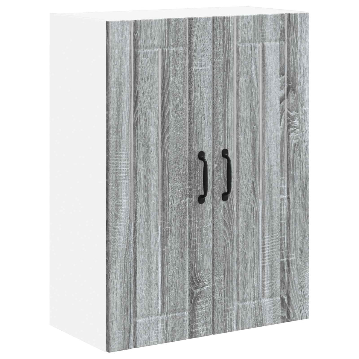 Sieninis stiklinis kabinetas LUCCA Pilka Sonoma 60 x 31 x 80 cm
