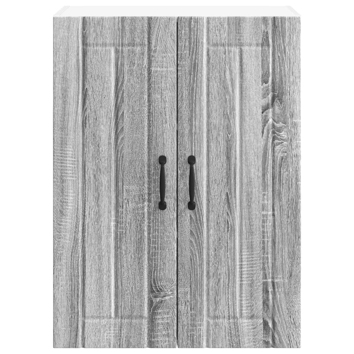 Sieninis stiklinis kabinetas LUCCA Pilka Sonoma 60 x 31 x 80 cm