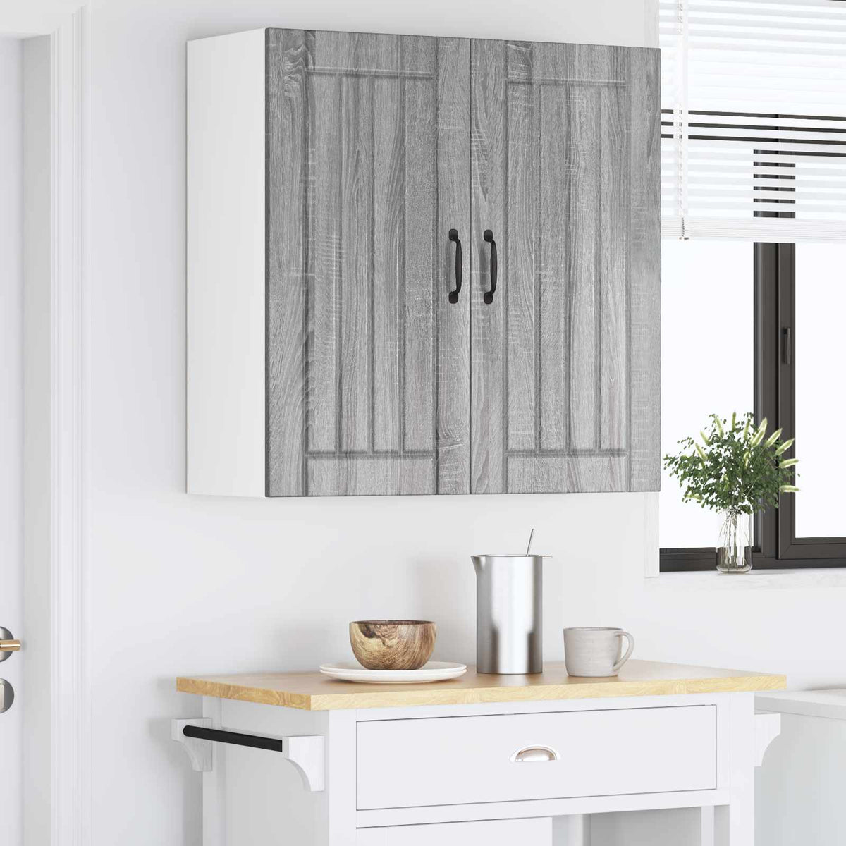 Virtuvės sieninė spintelė Pilkas Sonoma 80 x 31 x 80 cm