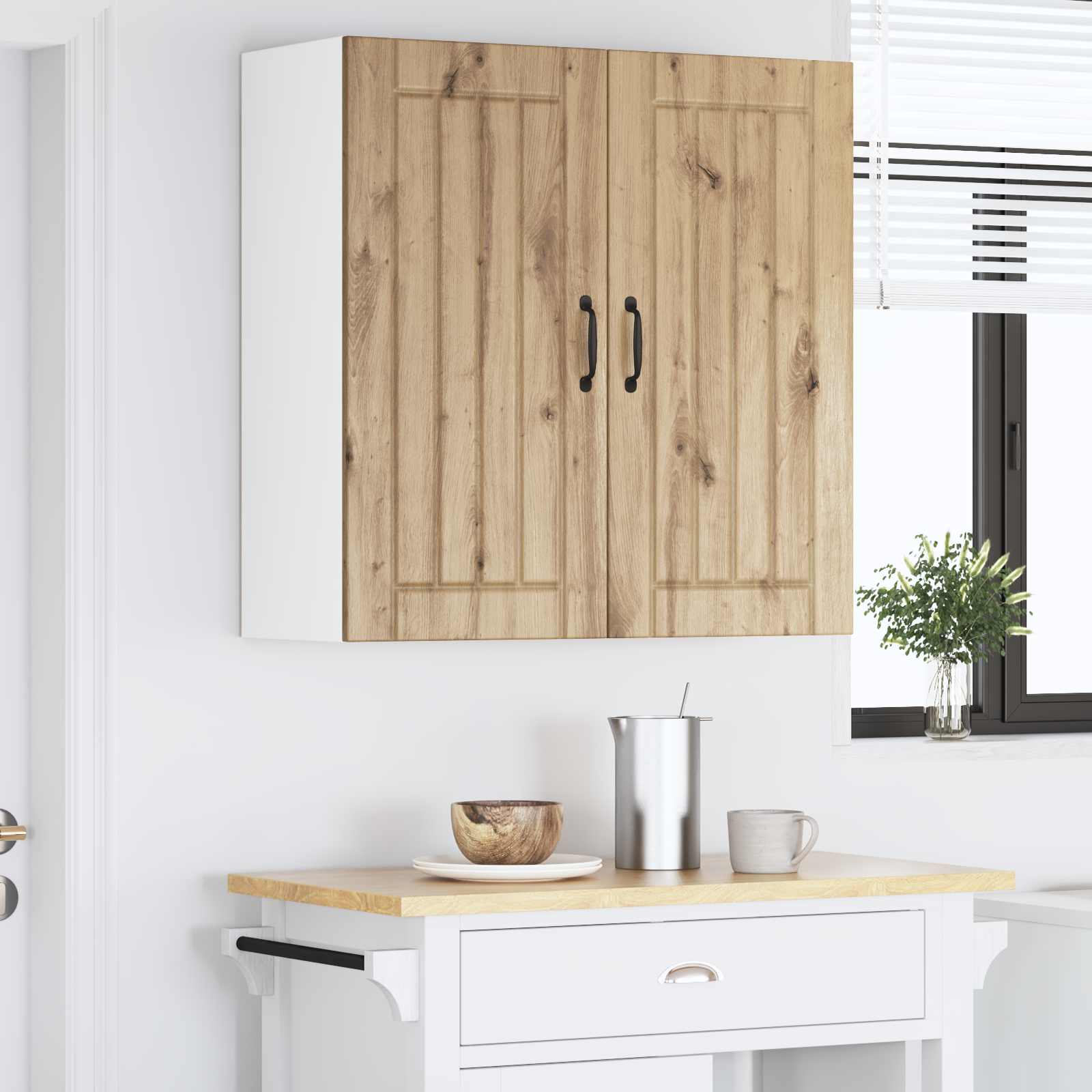 Virtuves sienas skapis Amatnieku ozols 80 x 31 x 80 cm