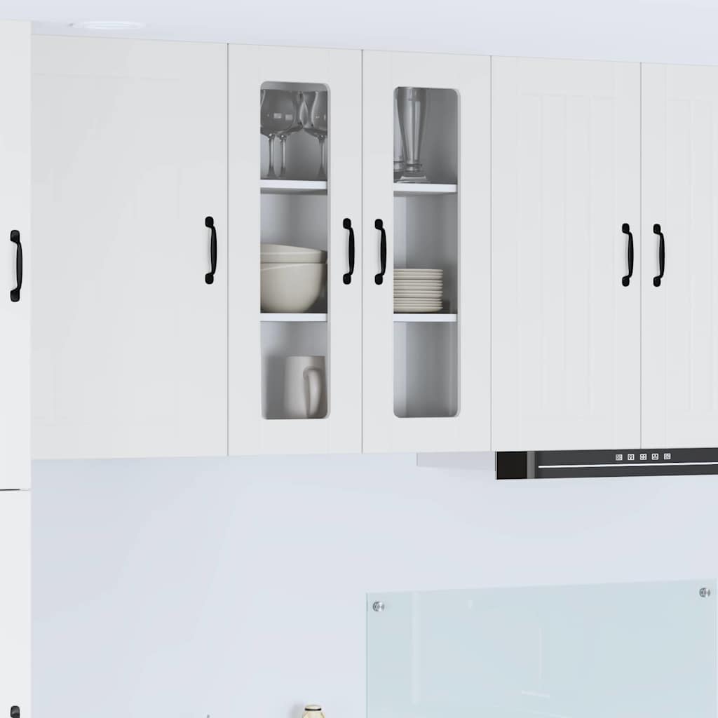 Virtuves sienas skapis ar plauktu Balts 60 x 31 x 80 cm