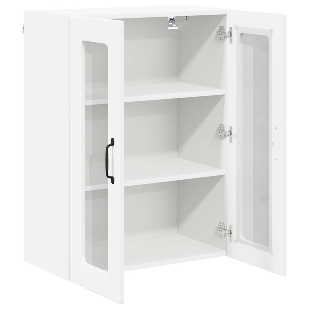 Virtuves sienas skapis ar plauktu Balts 60 x 31 x 80 cm