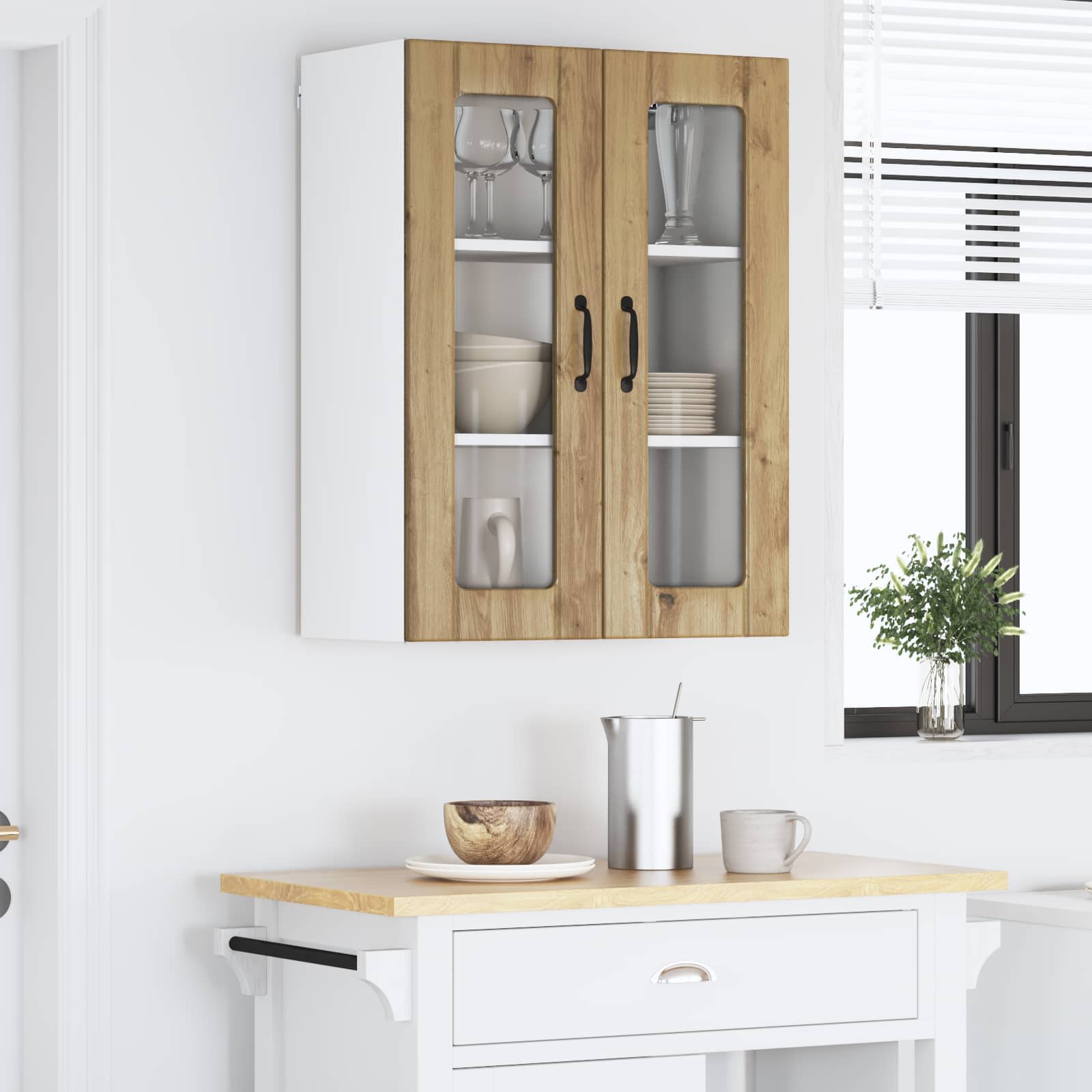 Kitchen Wall Cabinet Artisan Oak 60 x 31 x 80 cm