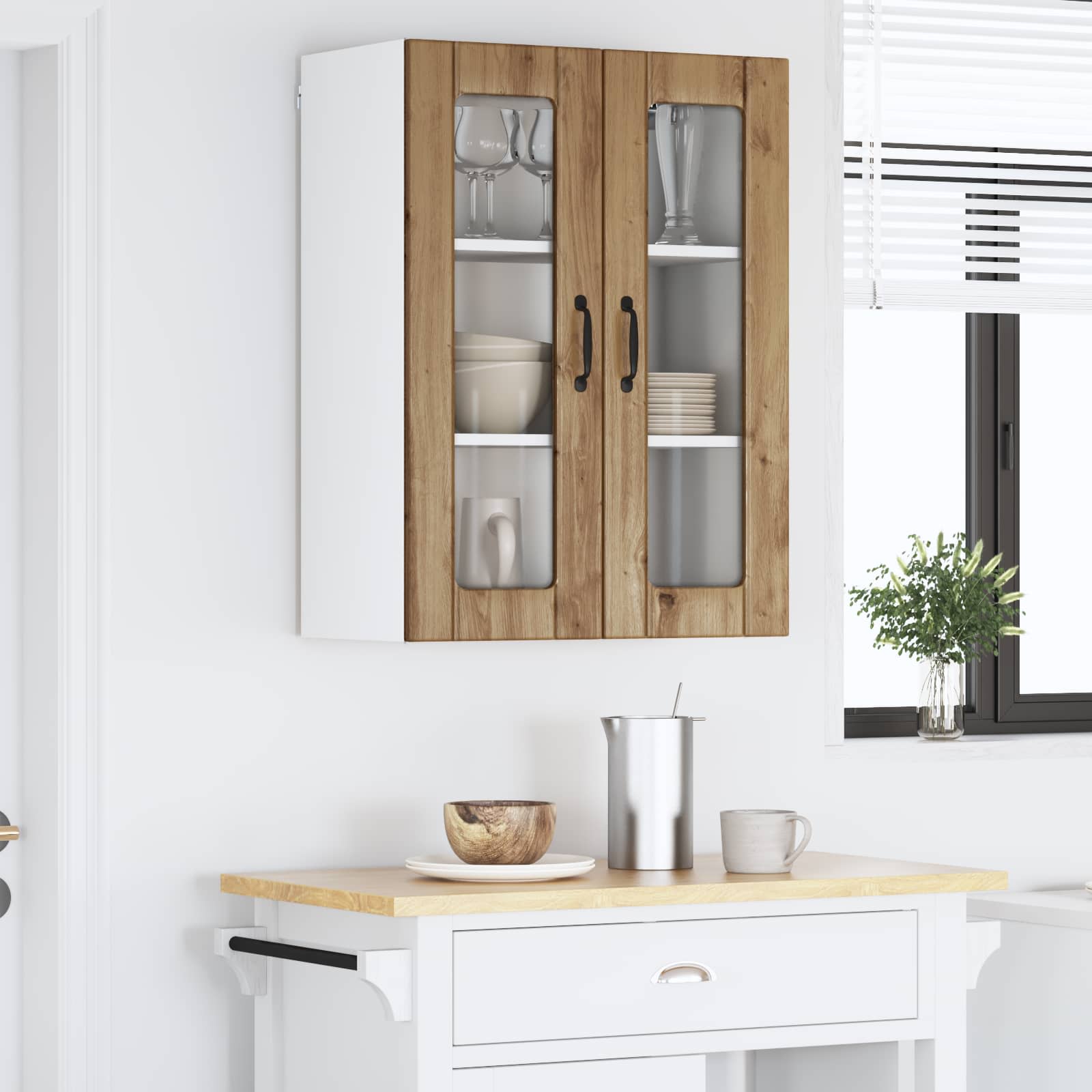 Virtuves sienas skapis Amatnieku ozols 60 x 31 x 80 cm