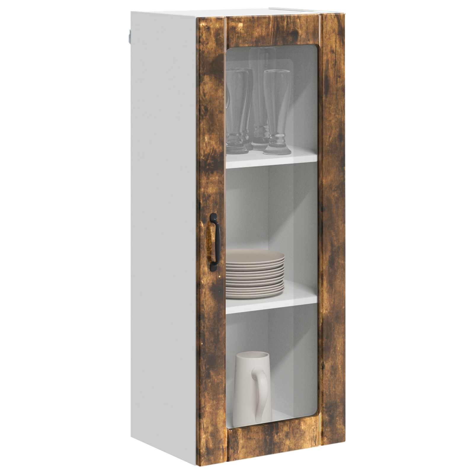 Kitchen Cabinet with Shelf Smoked Oak 40 x 31 x 100 cm