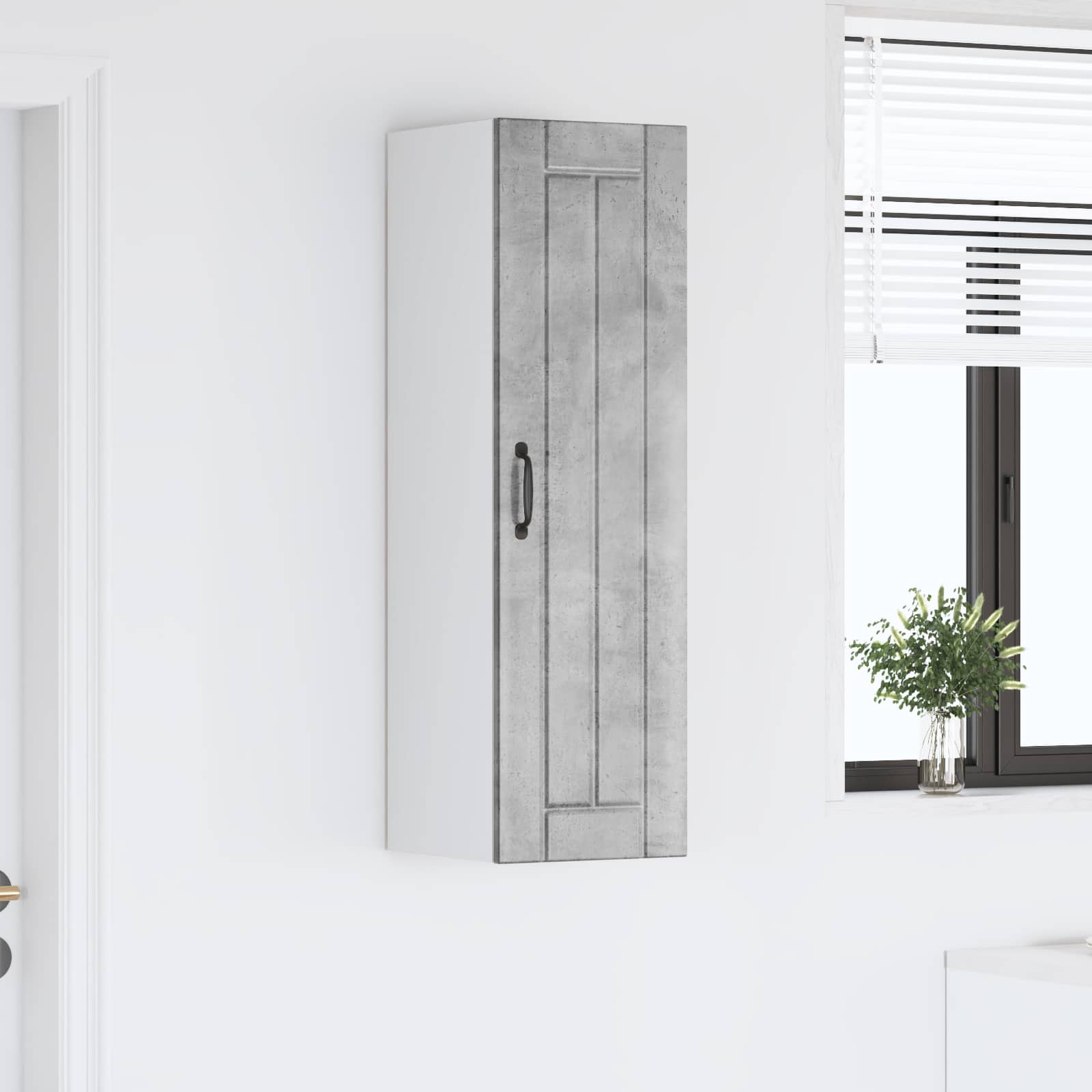 Kitchen wall cabinet Concrete grey 30 x 31 x 100 cm