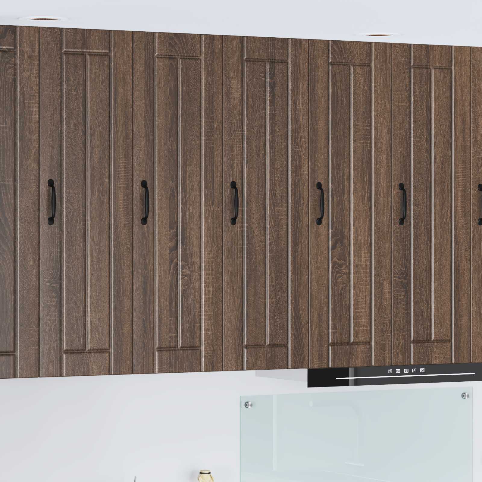 Kitchen wall cabinet Brown oak 30 x 31 x 100 cm