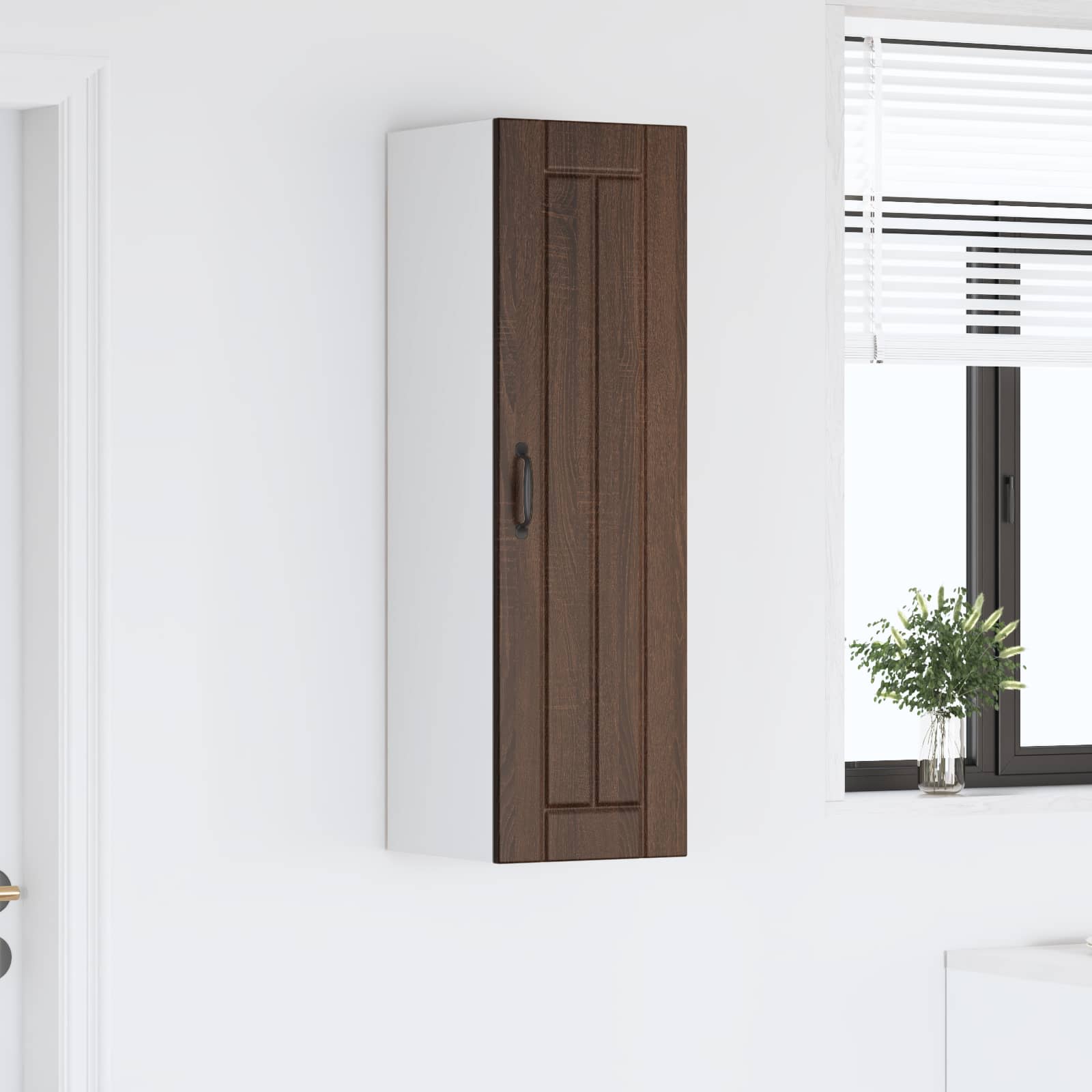 Kitchen wall cabinet Brown oak 30 x 31 x 100 cm