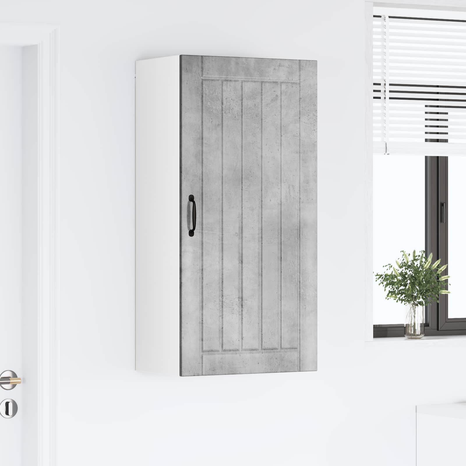 Virtuvės sieninė spintelė Betono pilka 50 x 31 x 100 cm