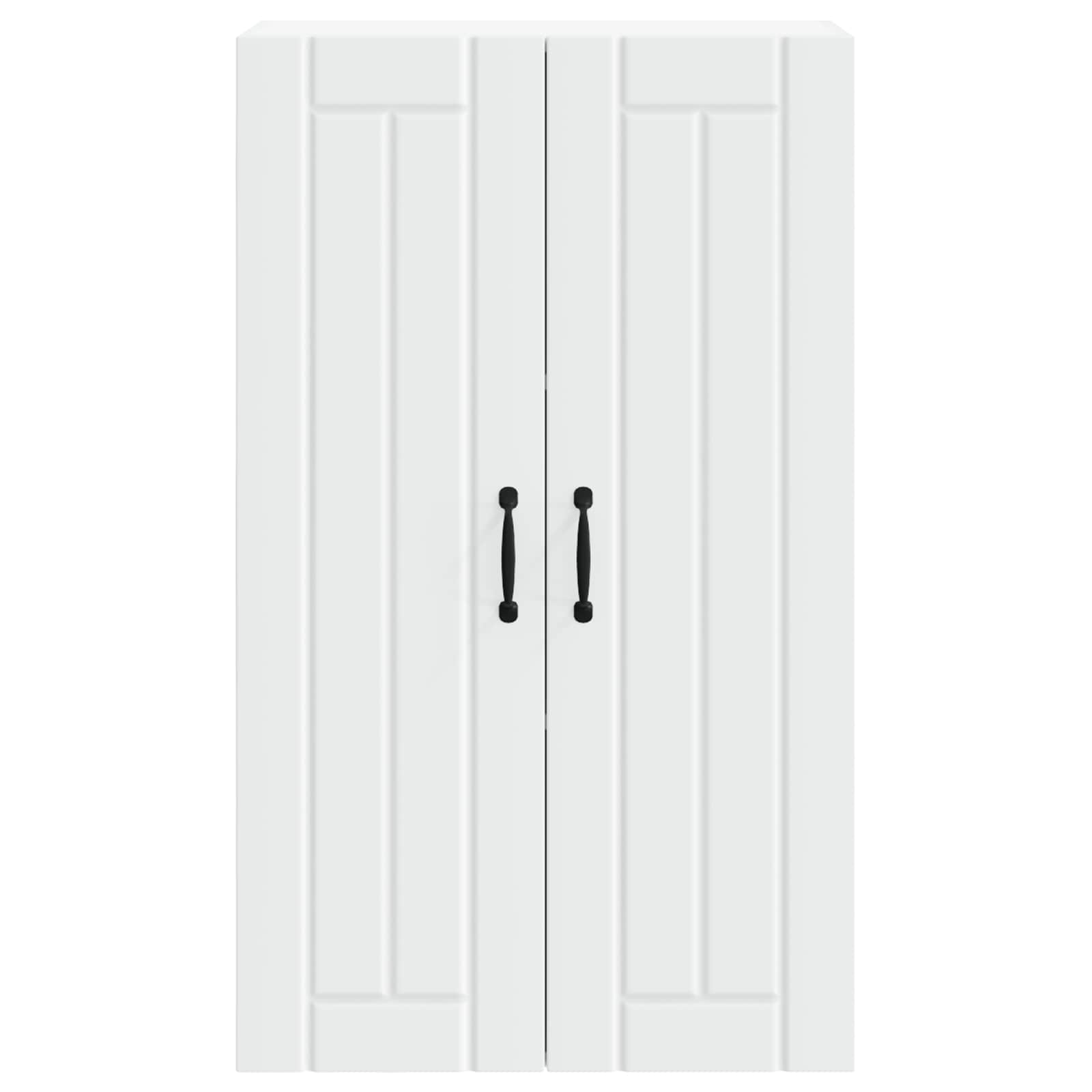 Virtuves sienas skapis ar plauktu, balts, 60 x 31 x 100 cm