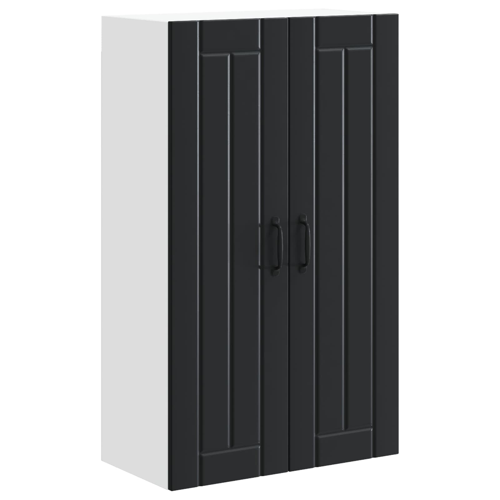 Kitchen wall cabinet with shelf Black 60 x 31 x 100 cm