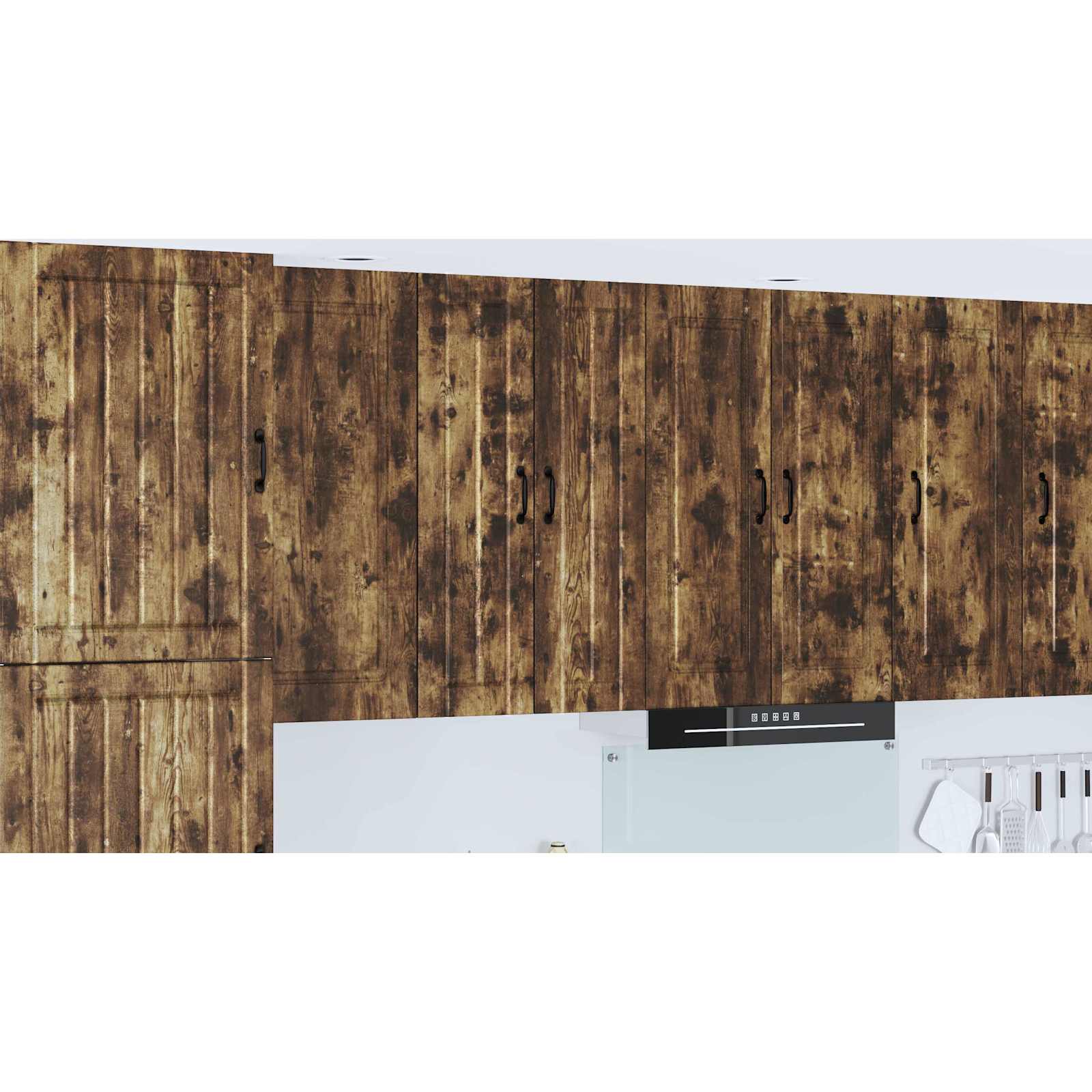 Kitchen Cabinet with Shelf Smoked Oak 60 x 31 x 100 cm
