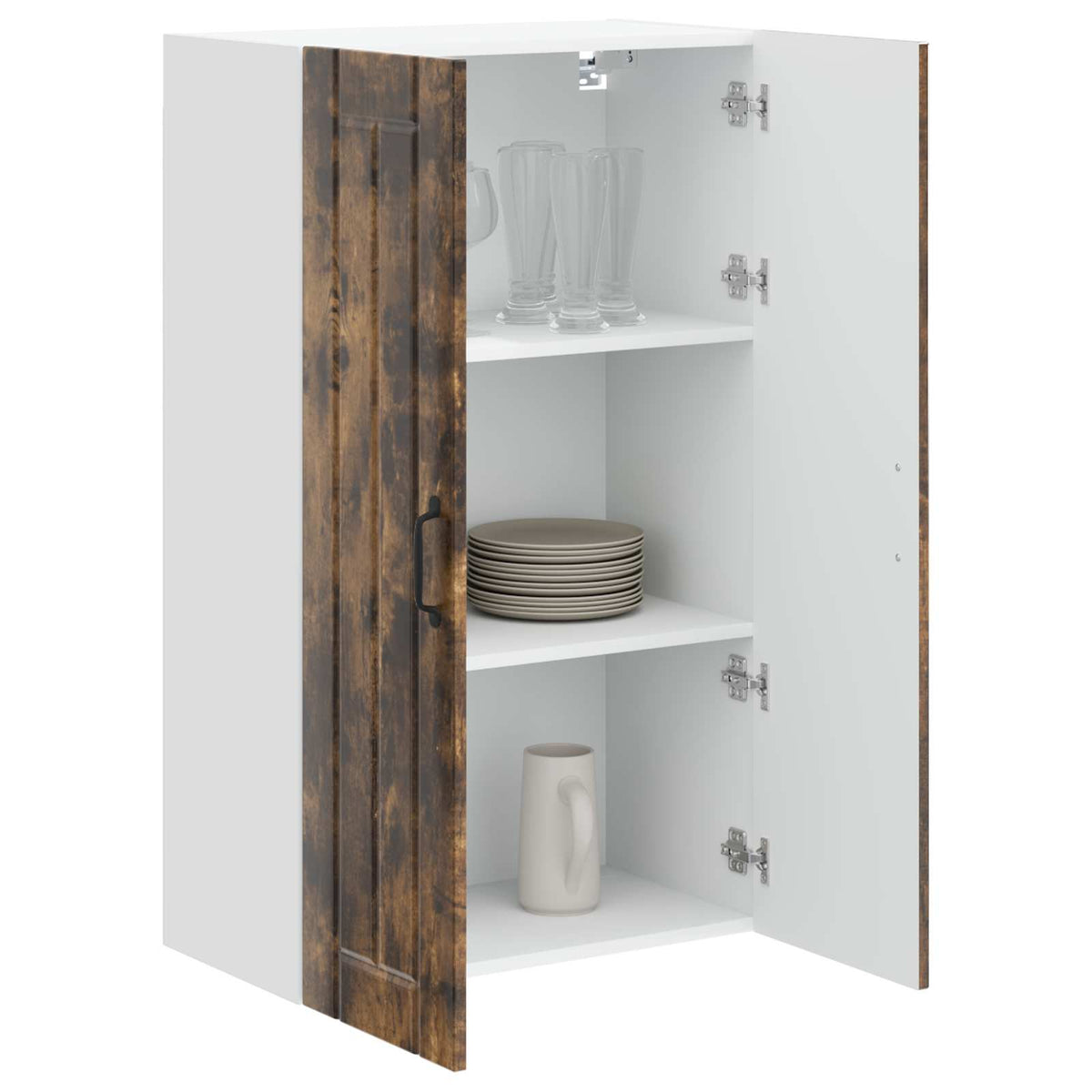 Kitchen Cabinet with Shelf Smoked Oak 60 x 31 x 100 cm