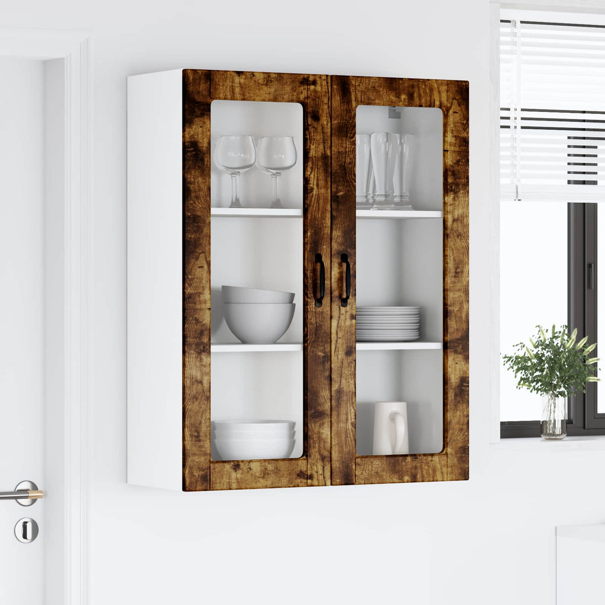 Virtuvės sieninė spintelė Rūkyta ąžuolas 80 x 31 x 100 cm