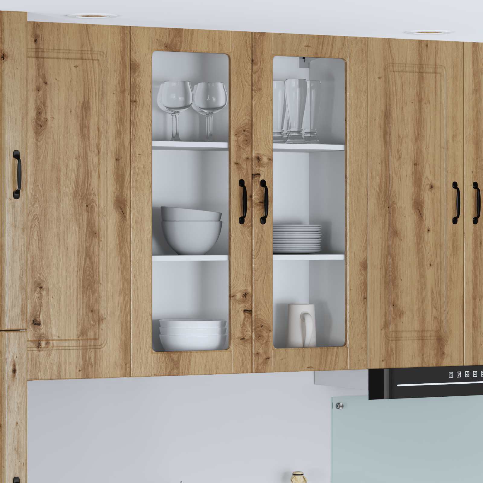 Kitchen wall cabinet Artisan Oak 80 x 31 x 100 cm