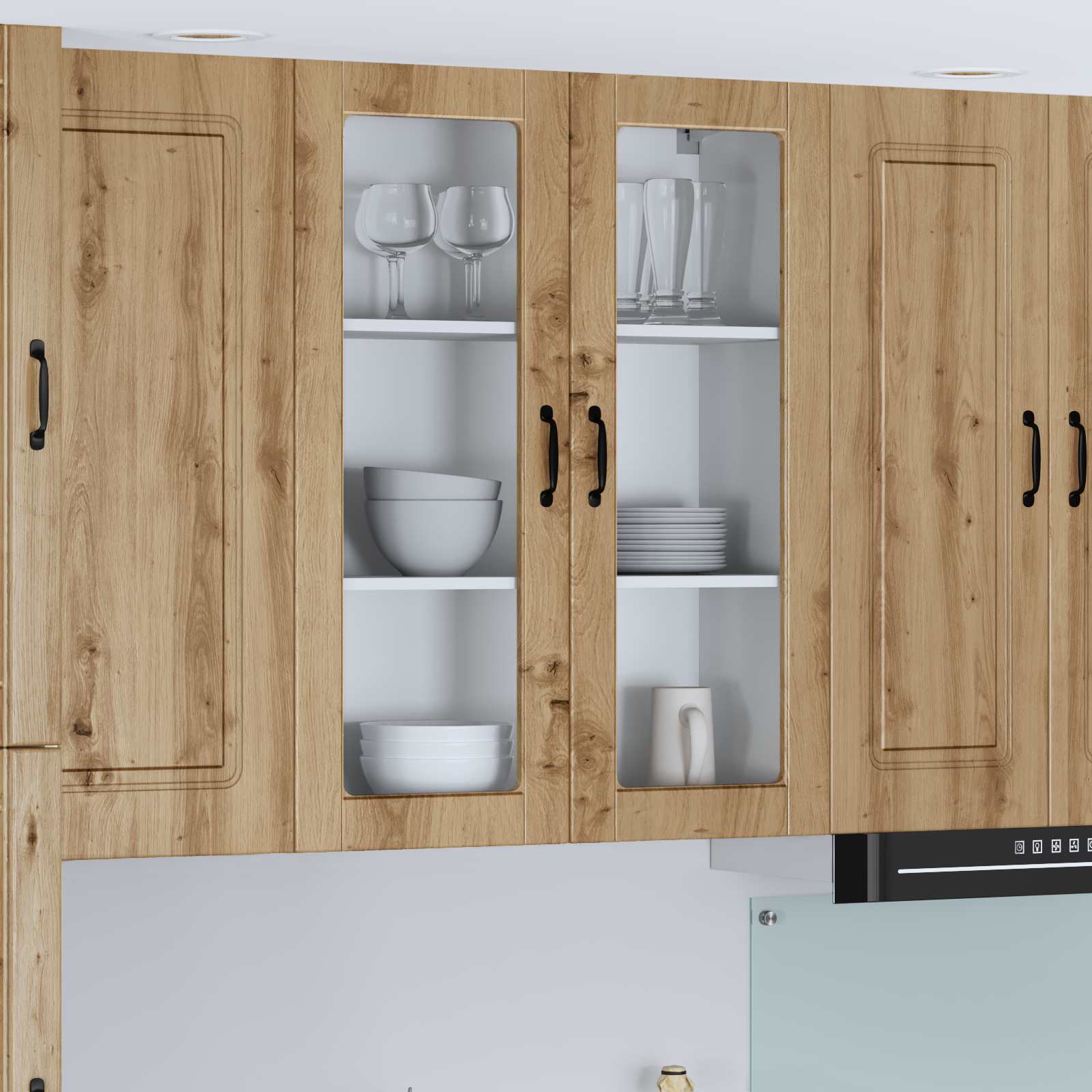 Virtuves sienas skapis Amatnieku ozols 80 x 31 x 100 cm