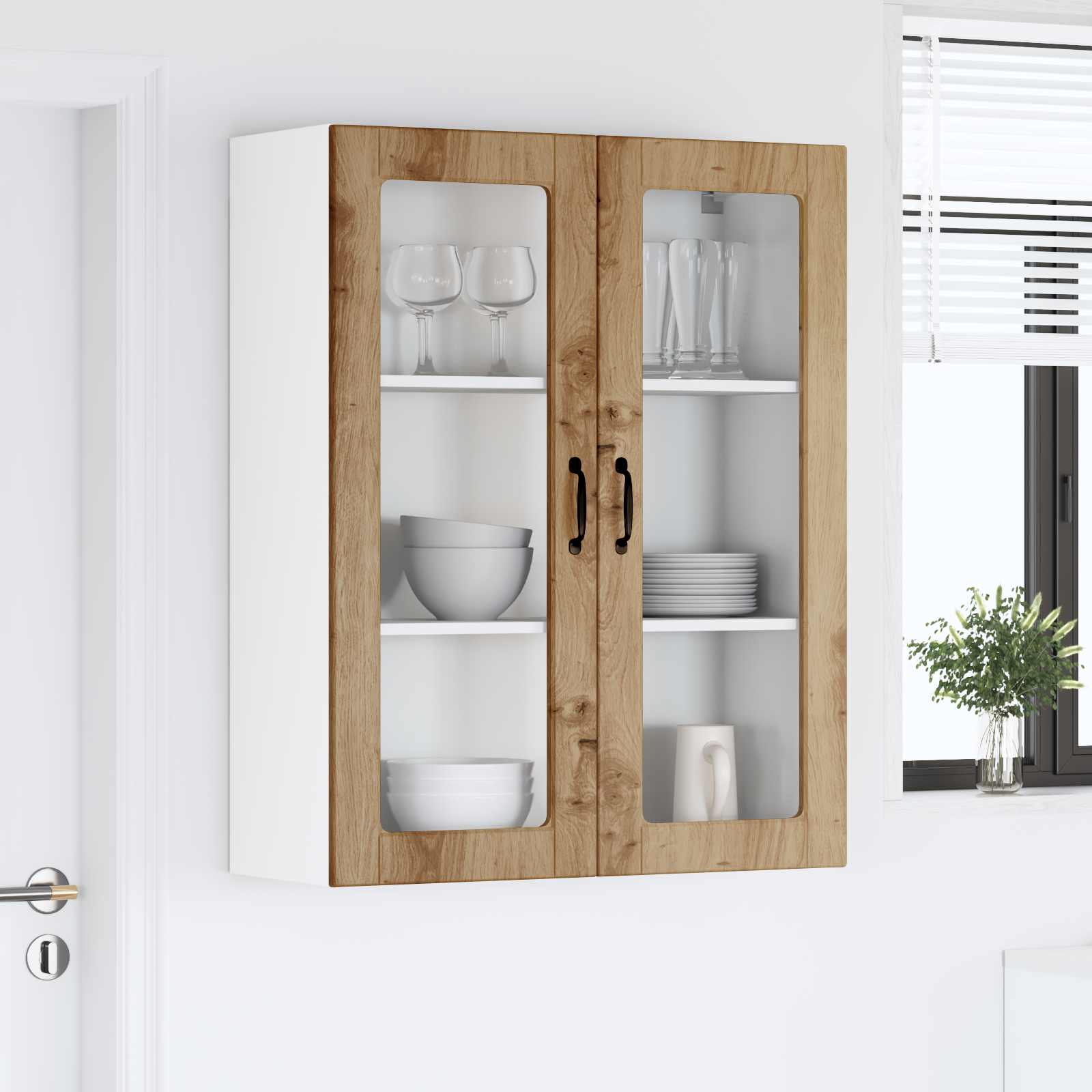 Virtuves sienas skapis Amatnieku ozols 80 x 31 x 100 cm