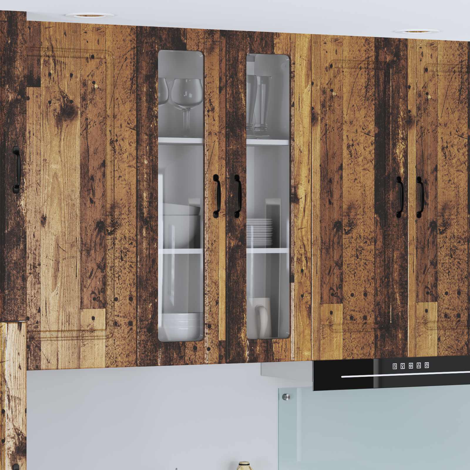Kitchen wall cabinet Old wood 60 x 31 x 100 cm
