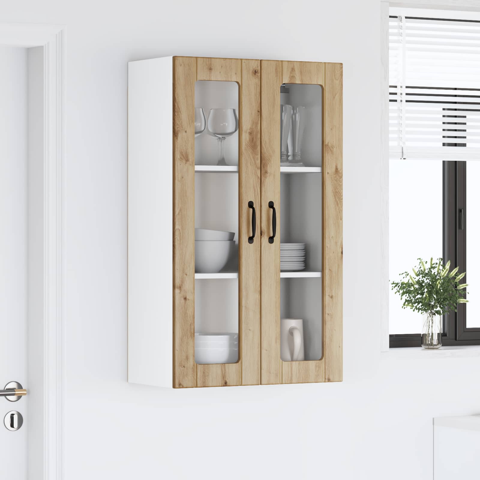 Virtuves sienas skapis Amatnieku ozols 60 x 31 x 100 cm