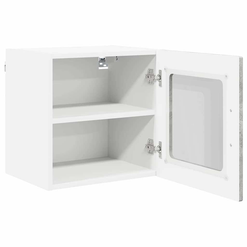 Virtuvės spintelė su lentyna 2 pcs Betono pilka 40 x 31 x 40 cm