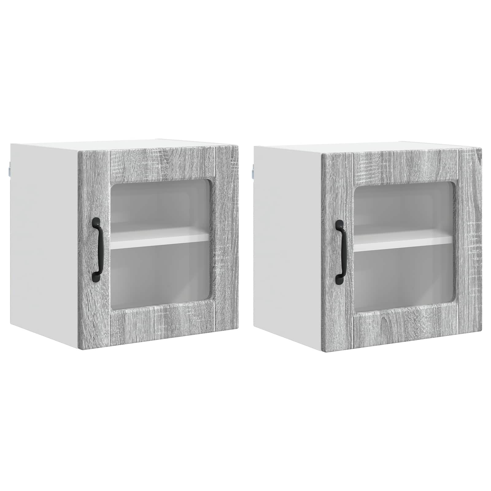 Virtuvės spintelė 2 pcs Pilkas Sonoma 40 x 31 x 40 cm