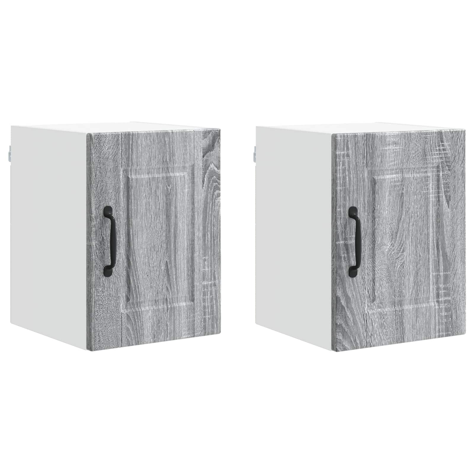 Virtuvės spintelė 2 pcs Pilkas Sonoma 30 x 31 x 40 cm