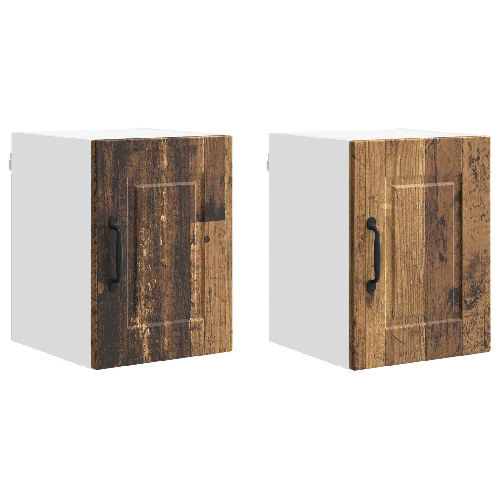 Virtuvės spintelė su lentyna 2 pcs Senas medis 30 x 31 x 40 cm