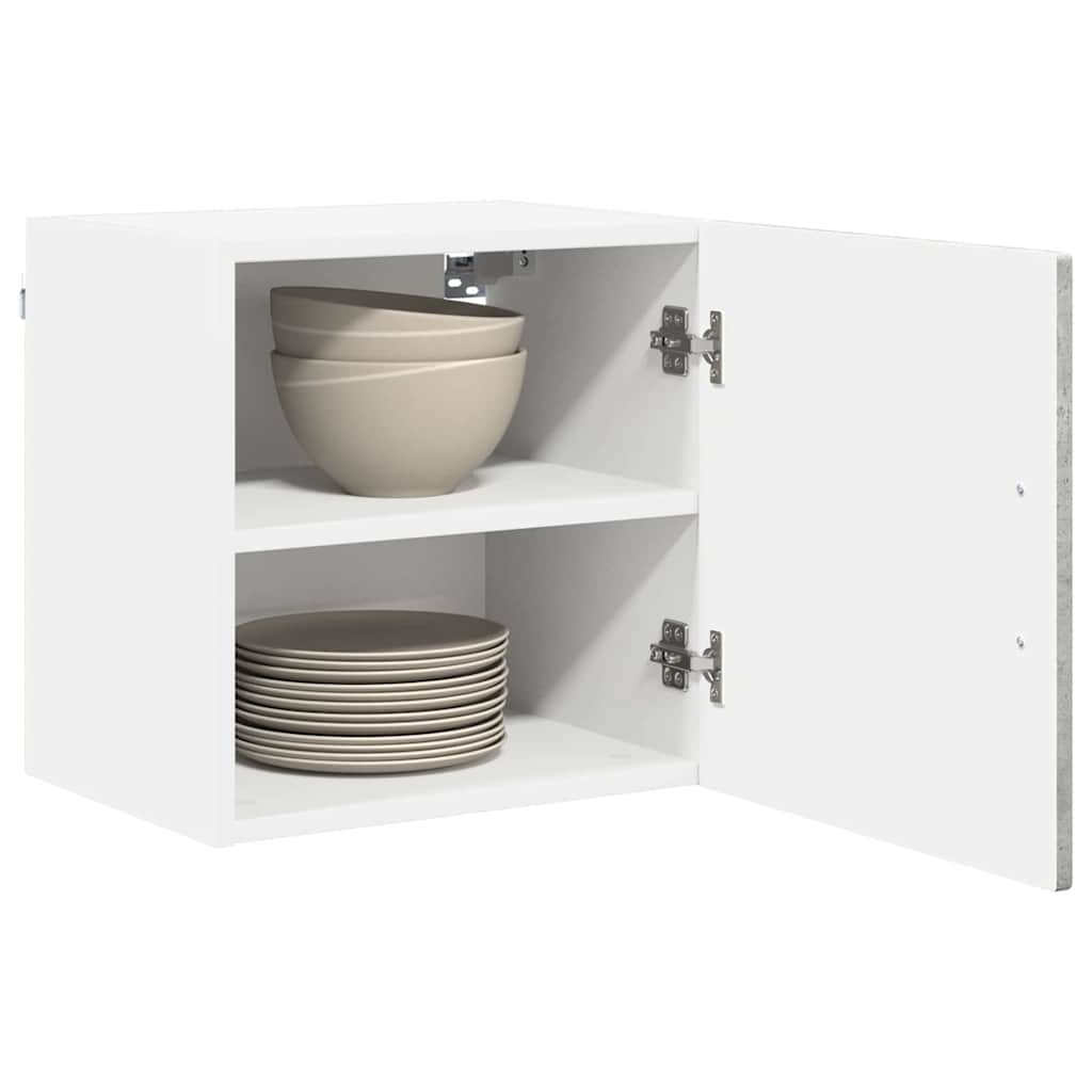 Virtuvės spintelė su lentyna 2 pcs Betono pilka 40 x 31 x 40 cm
