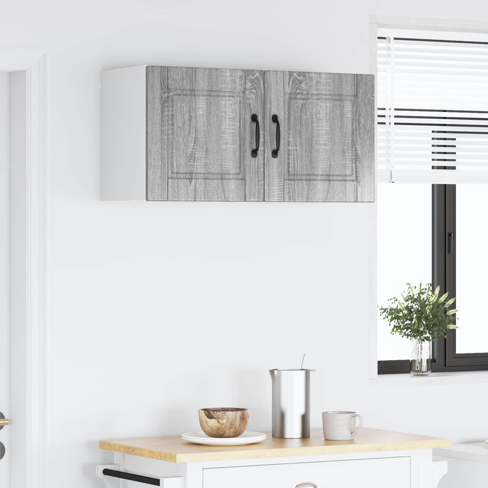 Virtuvės spintelė 2 pcs Pilkas Sonoma 40 x 31 x 40 cm