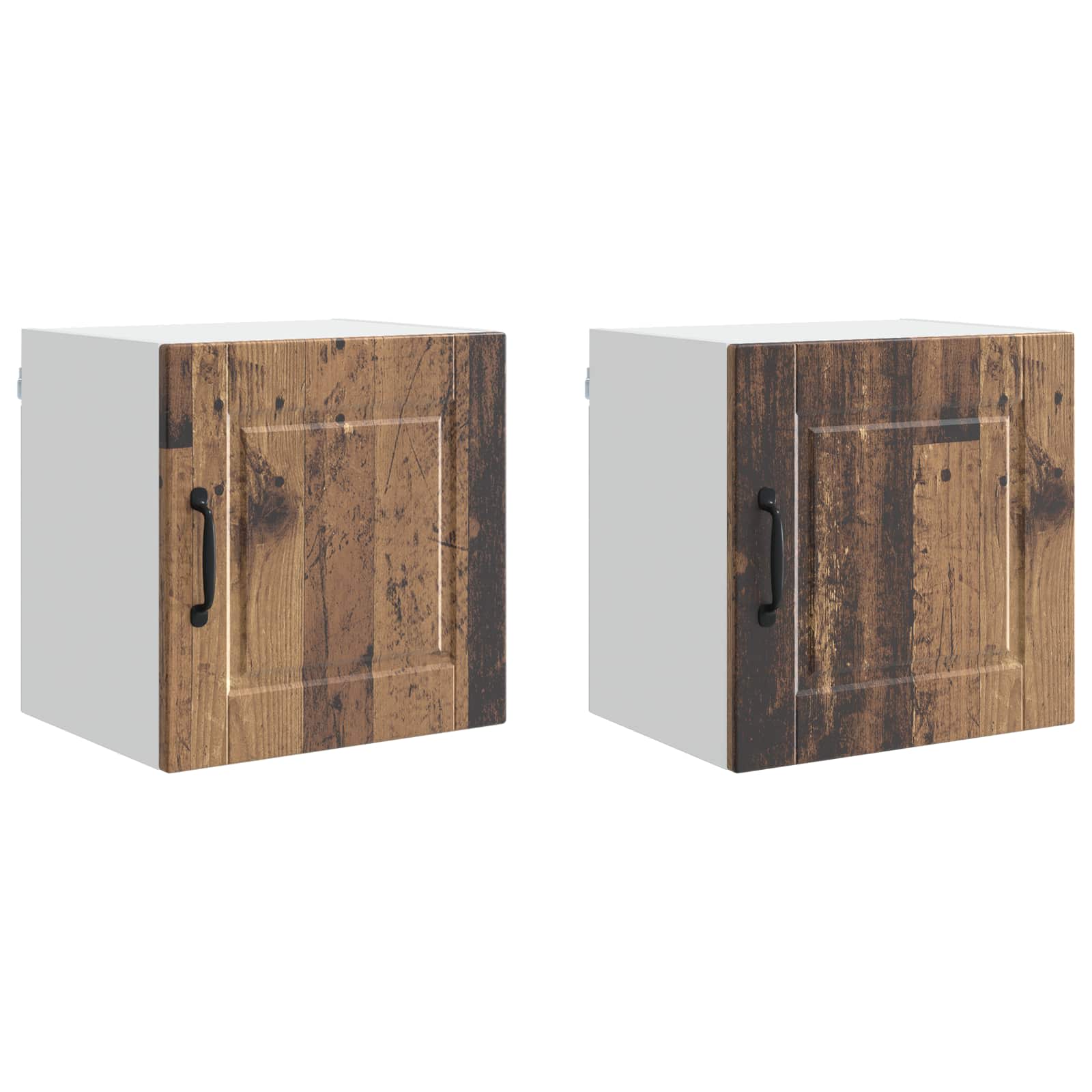 Virtuvės spintelė su lentyna 2 pcs Senas medis 40 x 31 x 40 cm