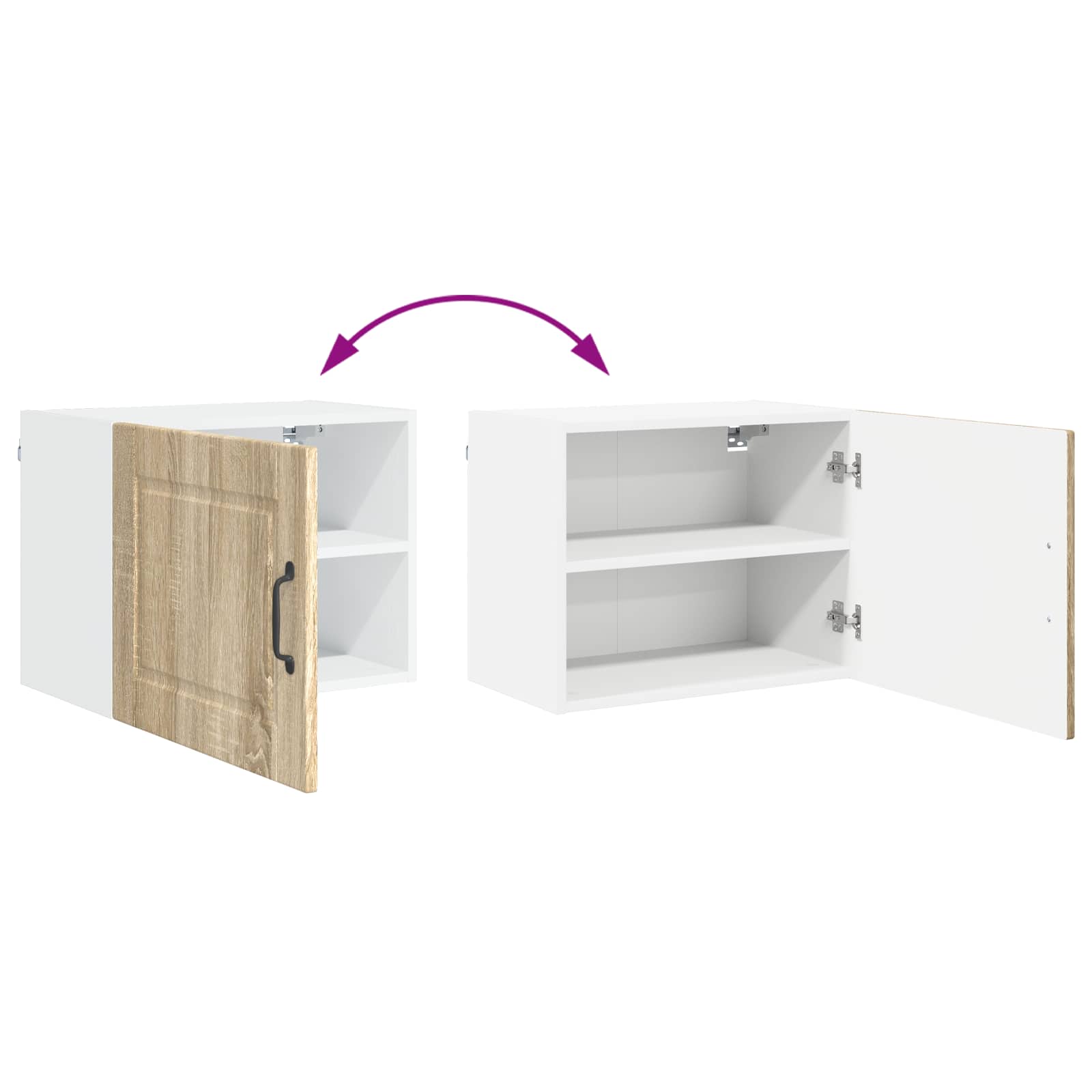 Virtuvės spintelė 2 pcs Sonoma ąžuolas 50 x 31 x 40 cm